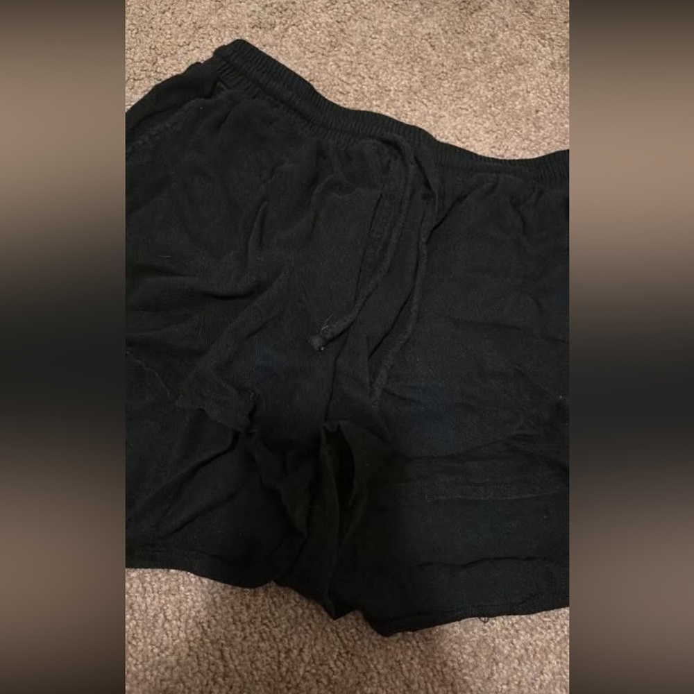 Black Drawstring Shorts